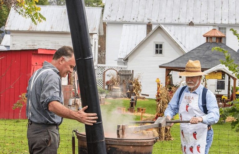 Apple Butter Churning